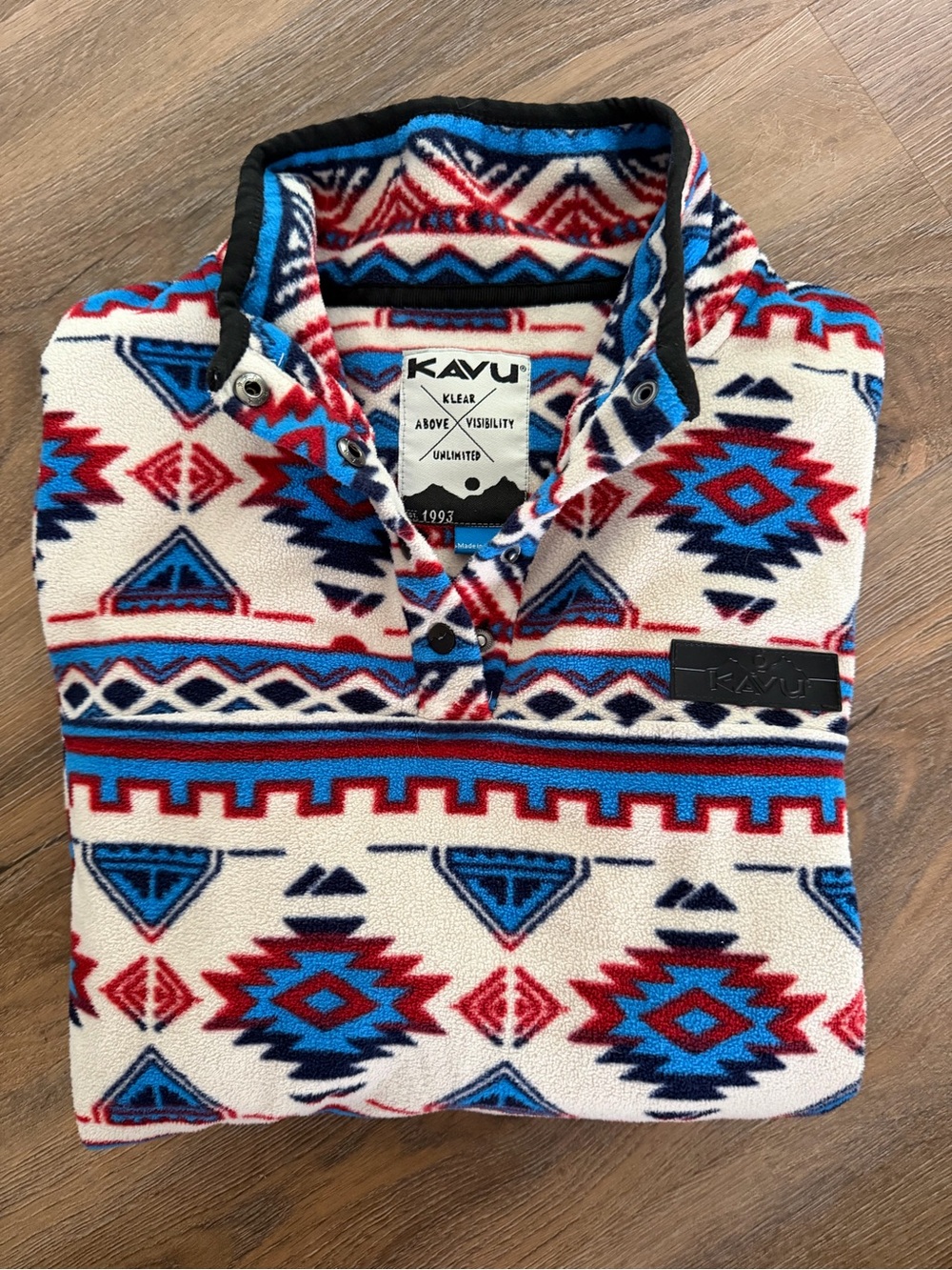Kavu Cavanaugh 1/4 Snap Fleece Size xl